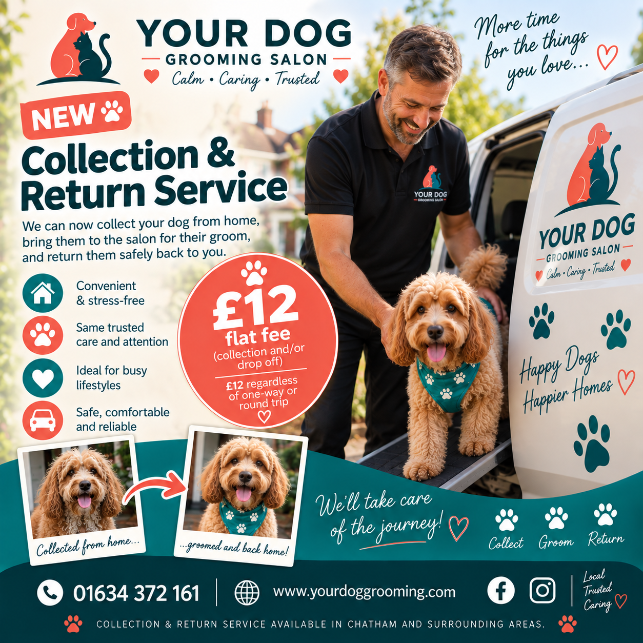 Your Dog Grooming collection and return service
